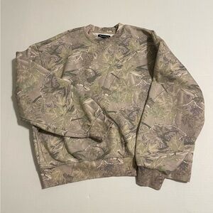 Pacsun' Camouflage Crew Neck Sweatshirt Sz S